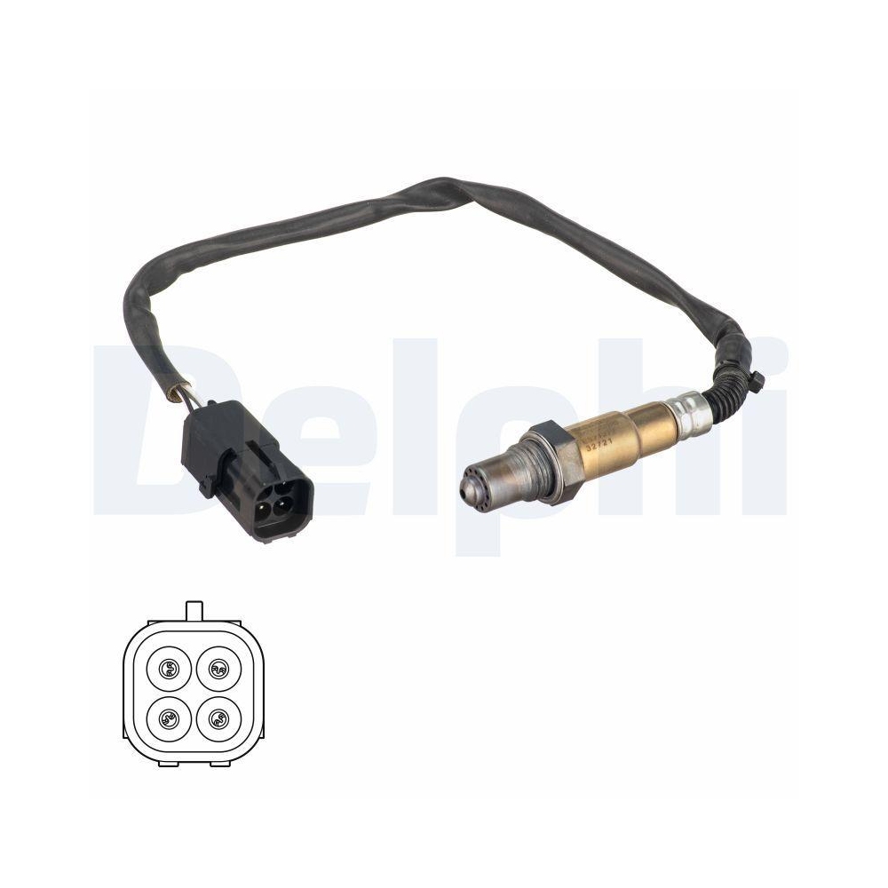 DELPHI ES21072-12B1 Lambdasonde f&uuml;r LADA, nach Katalysator, vor Katalysator