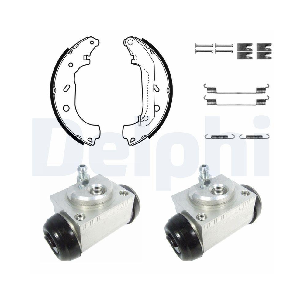 DELPHI KP1084 Bremsbackensatz f&uuml;r FORD, Hinterachse