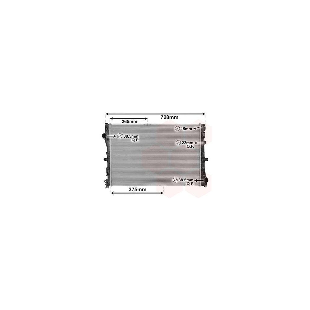 K&uuml;hler, Motork&uuml;hlung VAN WEZEL 30012702 f&uuml;r MERCEDES-BENZ