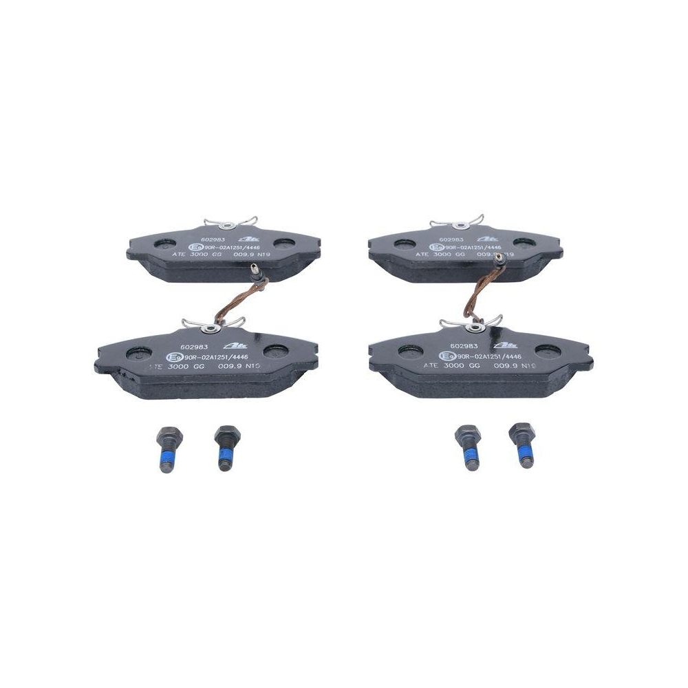 Bremsbelagsatz, Scheibenbremse ATE 13.0460-2983.2 f&uuml;r RENAULT, Vorderachse