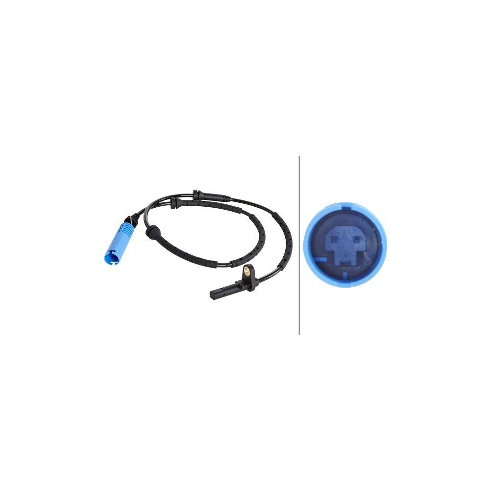 HELLA Sensor, Raddrehzahl 6PU 012 039-861 f&uuml;r BMW, Vorderachse links, links