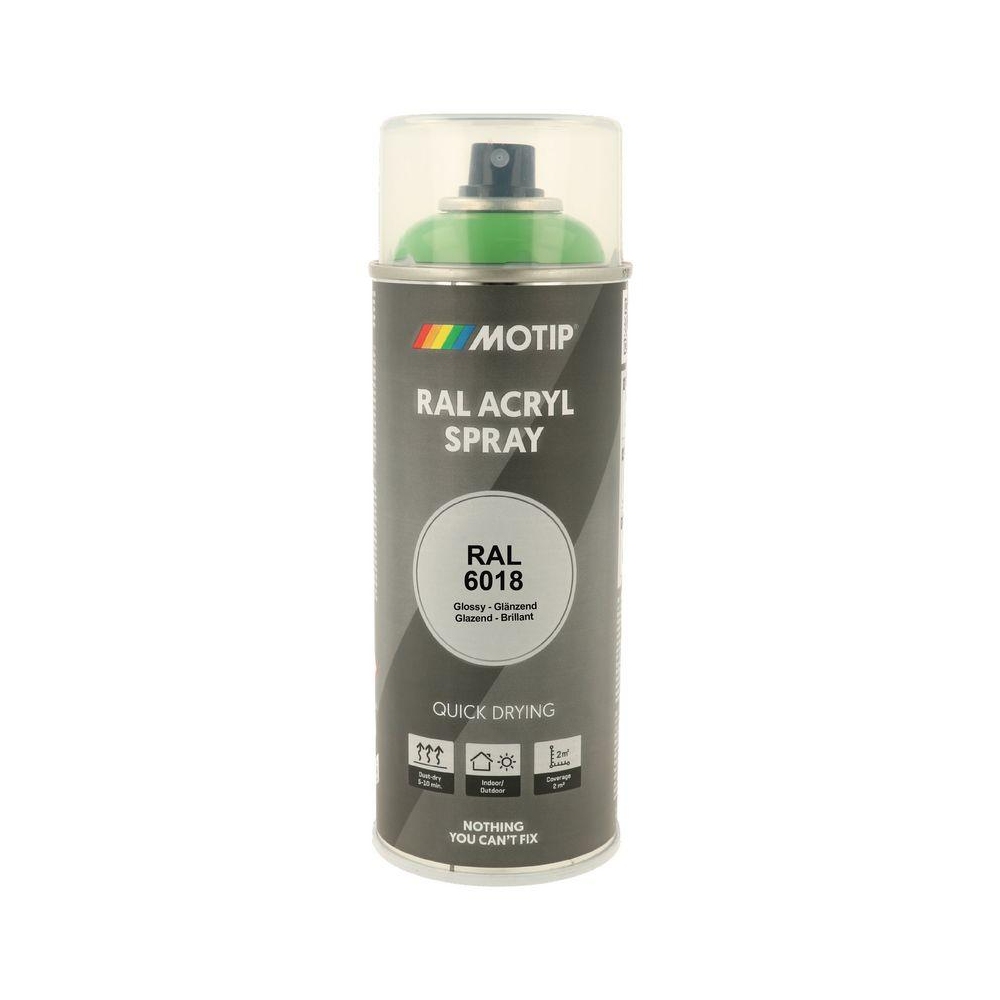 Lack MOTIP 07127 RAL 6018 gelbgrün hochglanz 400 ml für