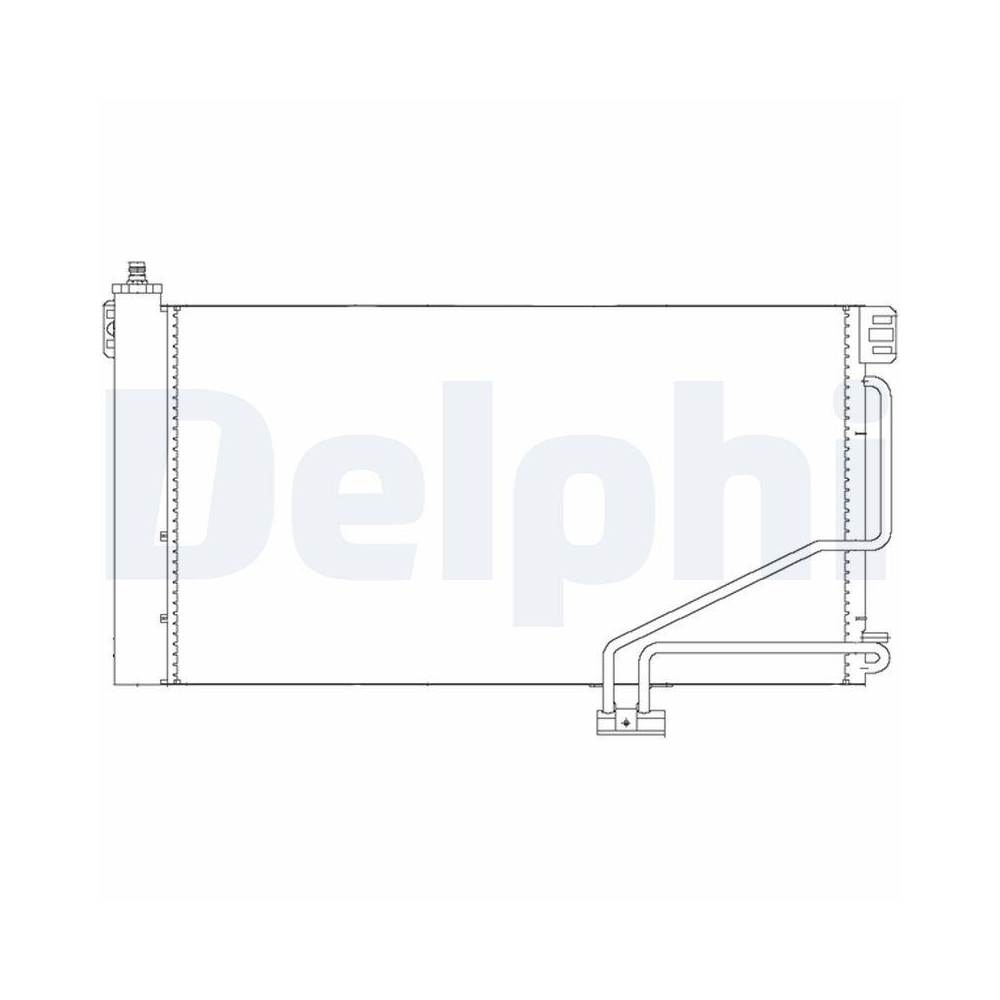 Kondensator, Klimaanlage DELPHI TSP0225678 für MERCEDES-BENZ