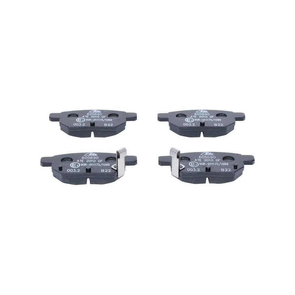 Bremsbelagsatz, Scheibenbremse ATE 13.0460-5690.2 f&uuml;r SUBARU TOYOTA LEXUS