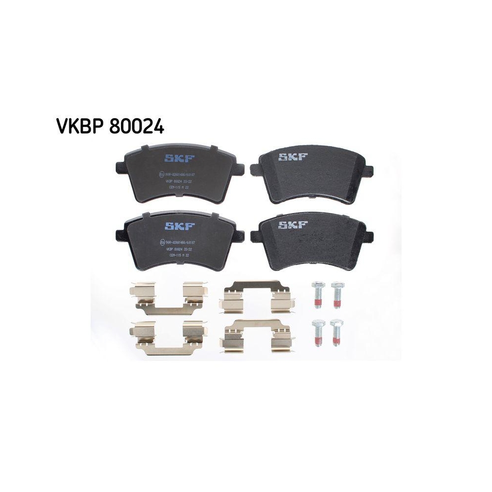 Bremsbelagsatz, Scheibenbremse SKF VKBP 80024 f&uuml;r MERCEDES-BENZ RENAULT