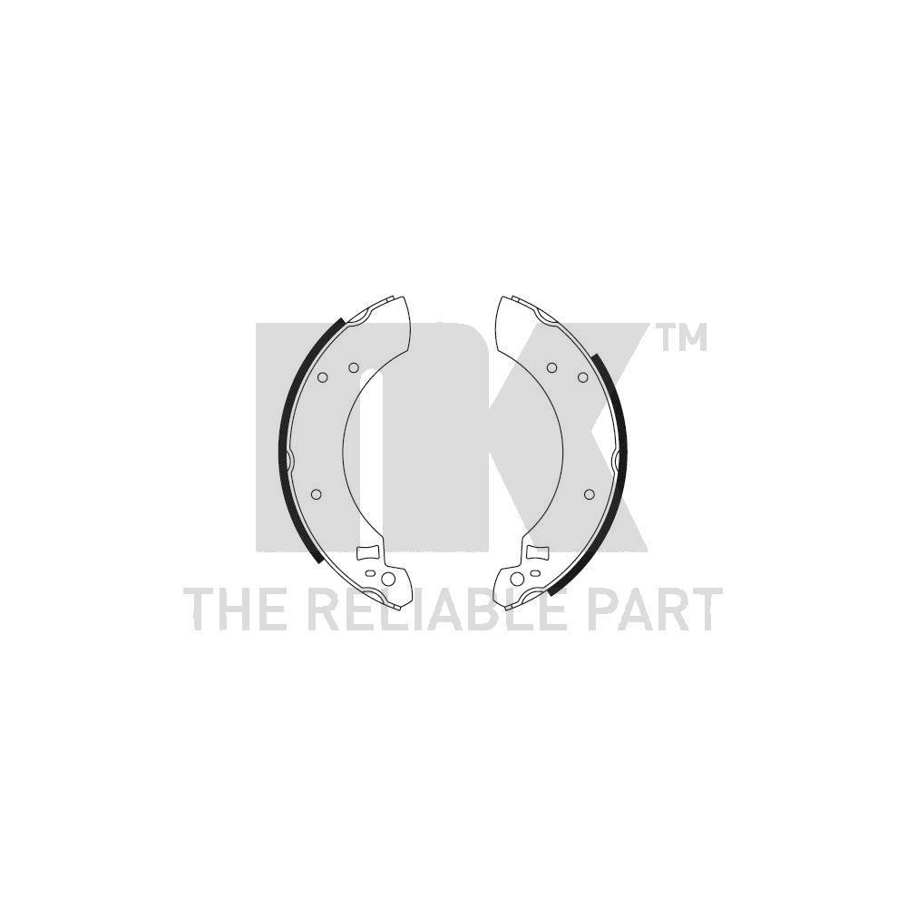 Bremsbackensatz NK 2725299 f&uuml;r FORD, Hinterachse