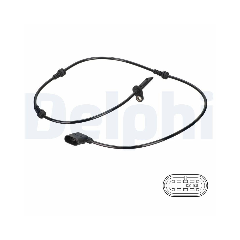 DELPHI SS20830 Sensor, Raddrehzahl f&uuml;r MERCEDES-BENZ, Vorderachse links