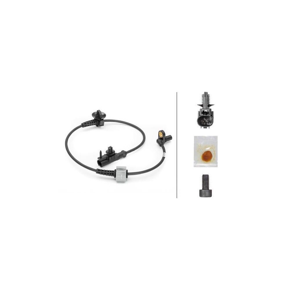HELLA Sensor, Raddrehzahl 6PU 230 040-421 f&uuml;r GENERAL MOTORS, Vorderachse