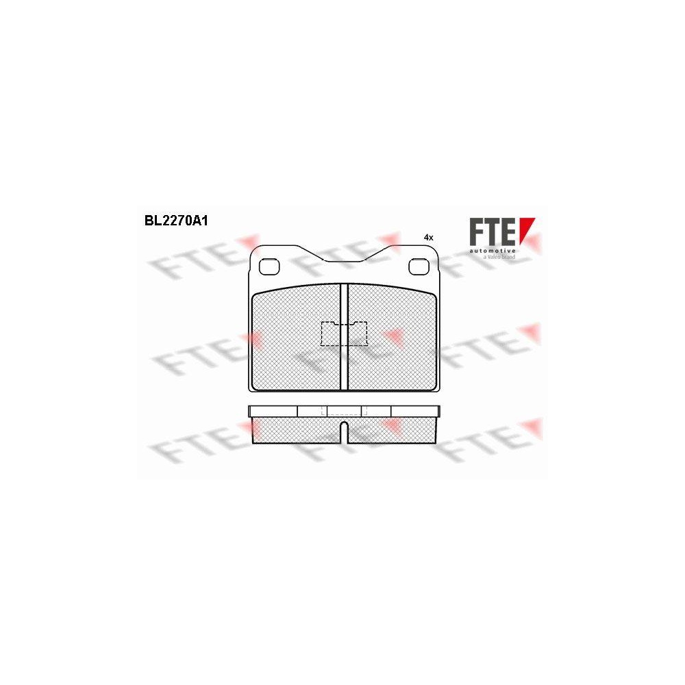 Bremsbelagsatz, Scheibenbremse FTE BL2270A1 f&uuml;r AUDI BMW TALBOT VW FERRARI