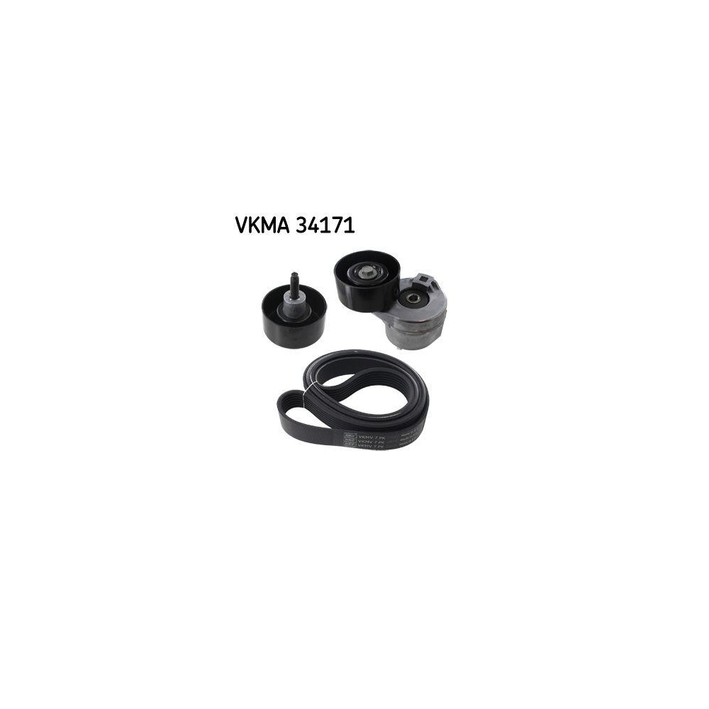 Keilrippenriemensatz SKF VKMA 34171 f&uuml;r FORD, f&uuml;r Fahrzeuge ohne Klimaanlage