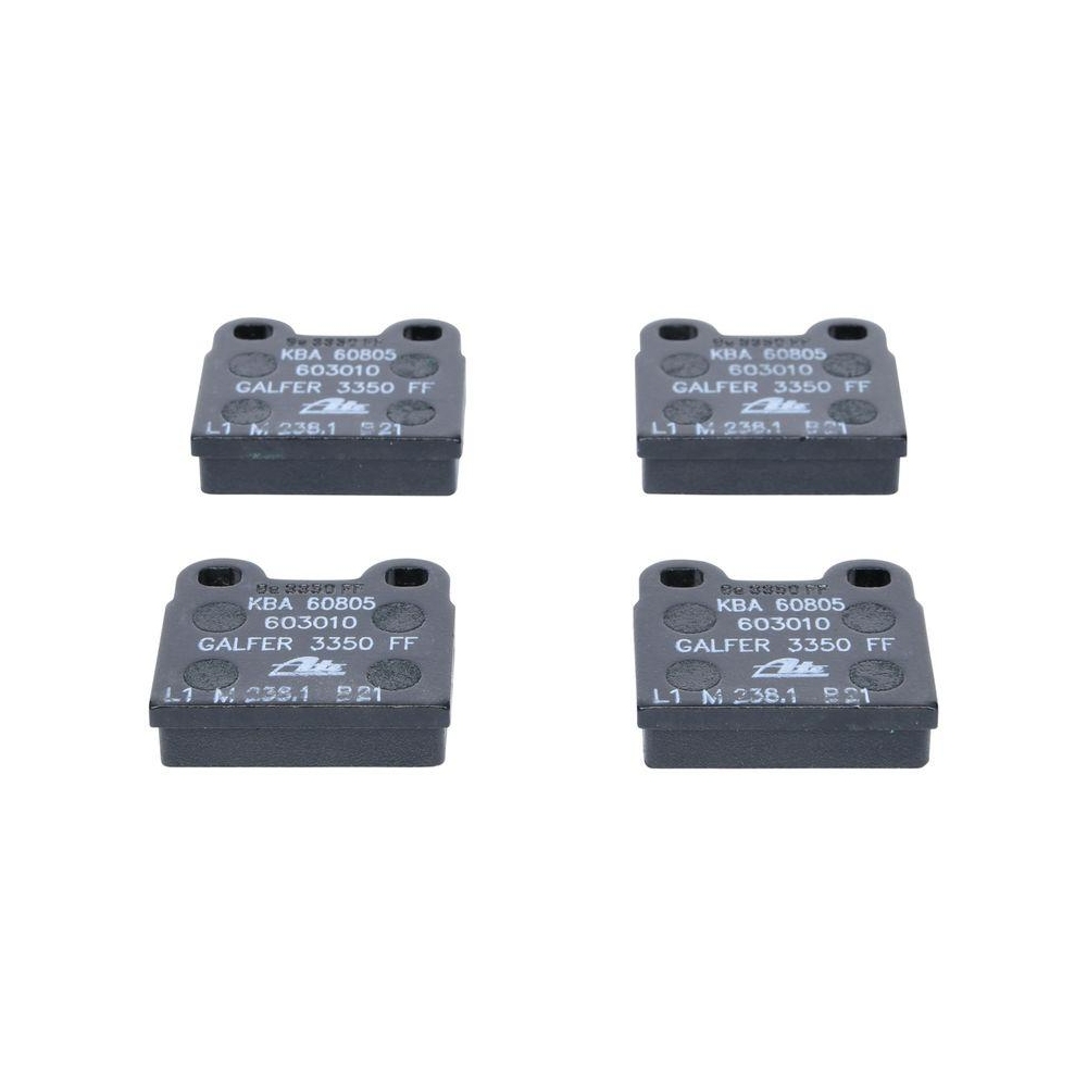 Bremsbelagsatz, Scheibenbremse ATE 13.0460-3010.2 f&uuml;r DAF NSU OPEL SAAB TALBOT