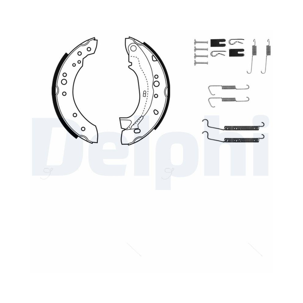 DELPHI KP1089 Bremsbackensatz f&uuml;r CITRO&Euml;N, Hinterachse