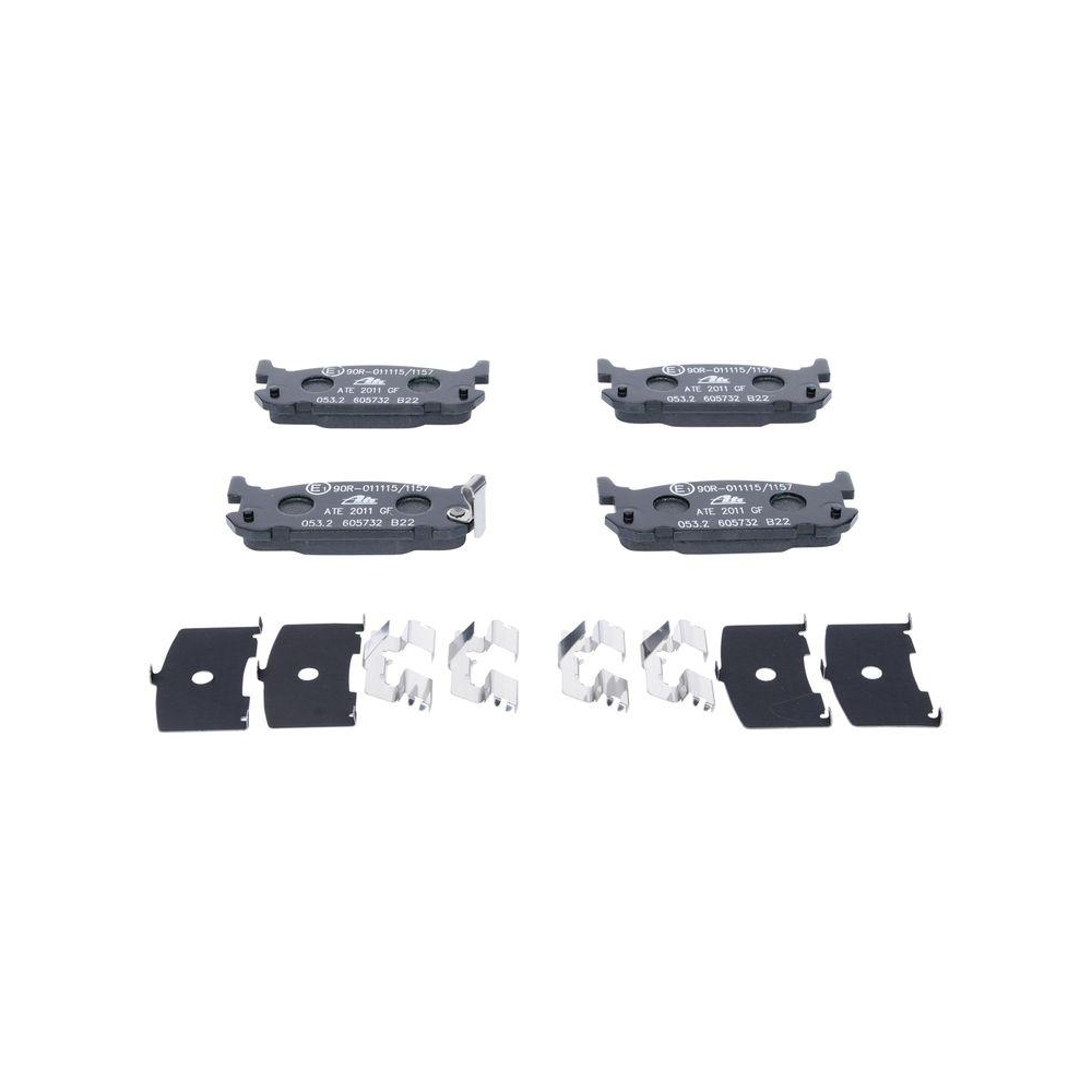 Bremsbelagsatz, Scheibenbremse ATE 13.0460-5732.2 f&uuml;r MAZDA, Hinterachse