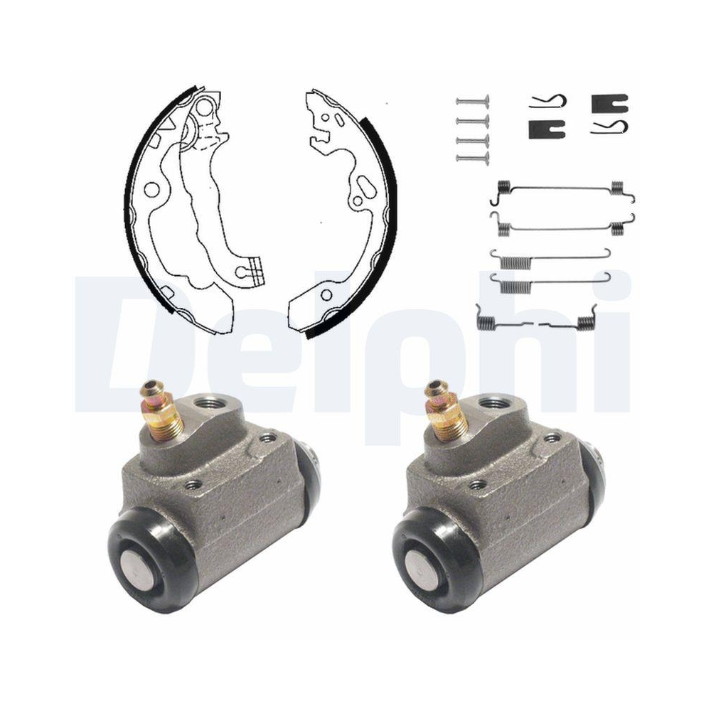 DELPHI KP937 Bremsbackensatz f&uuml;r, Hinterachse