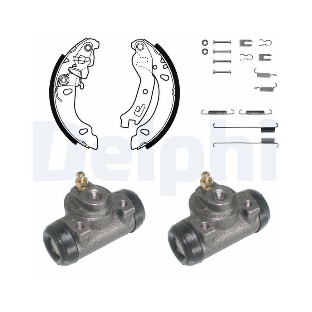 Bremsbackensatz DELPHI KP1090 für, Hinterachse
