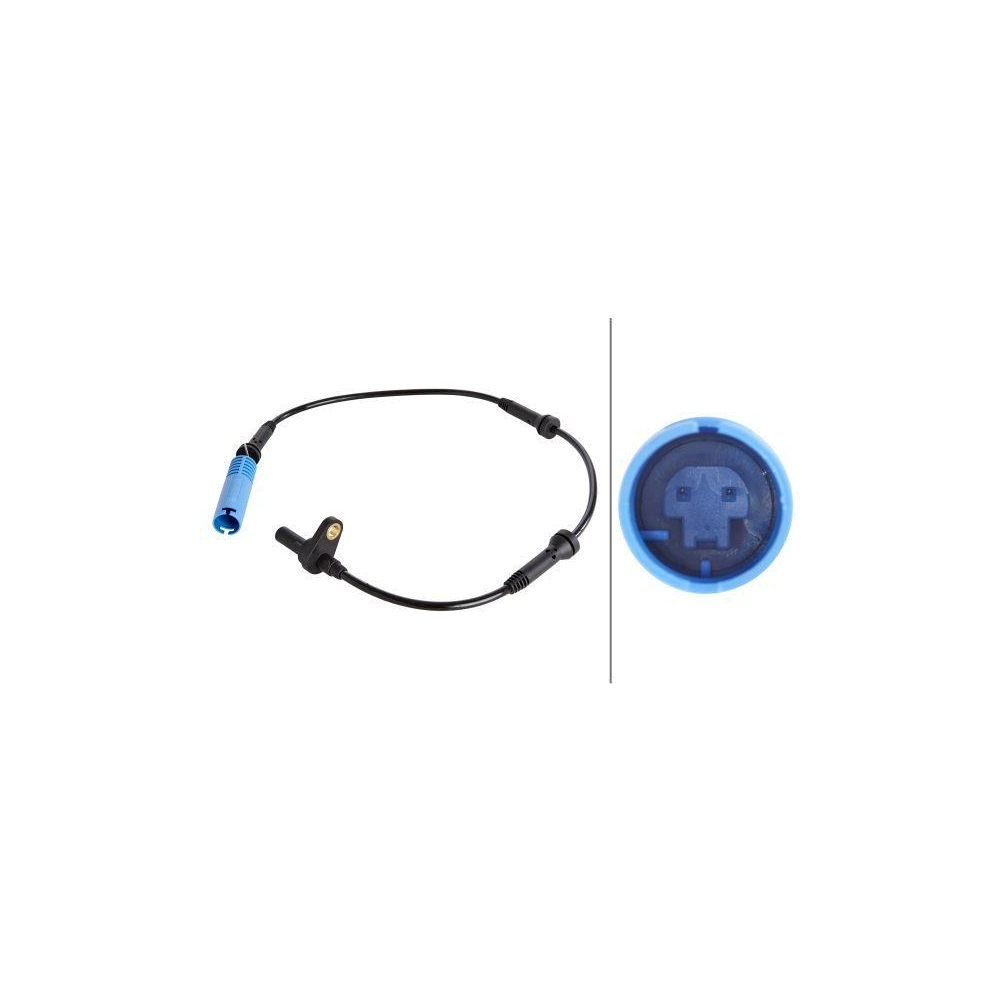 HELLA Sensor, Raddrehzahl 6PU 012 806-051 f&uuml;r BMW, Vorderachse, links, rechts