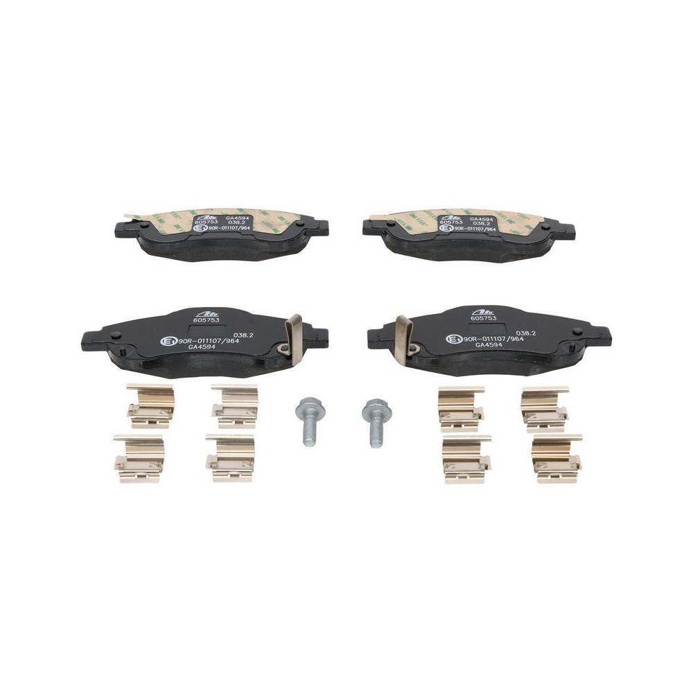 Bremsbelagsatz, Scheibenbremse ATE 13.0460-5753.2 f&uuml;r HONDA, Vorderachse