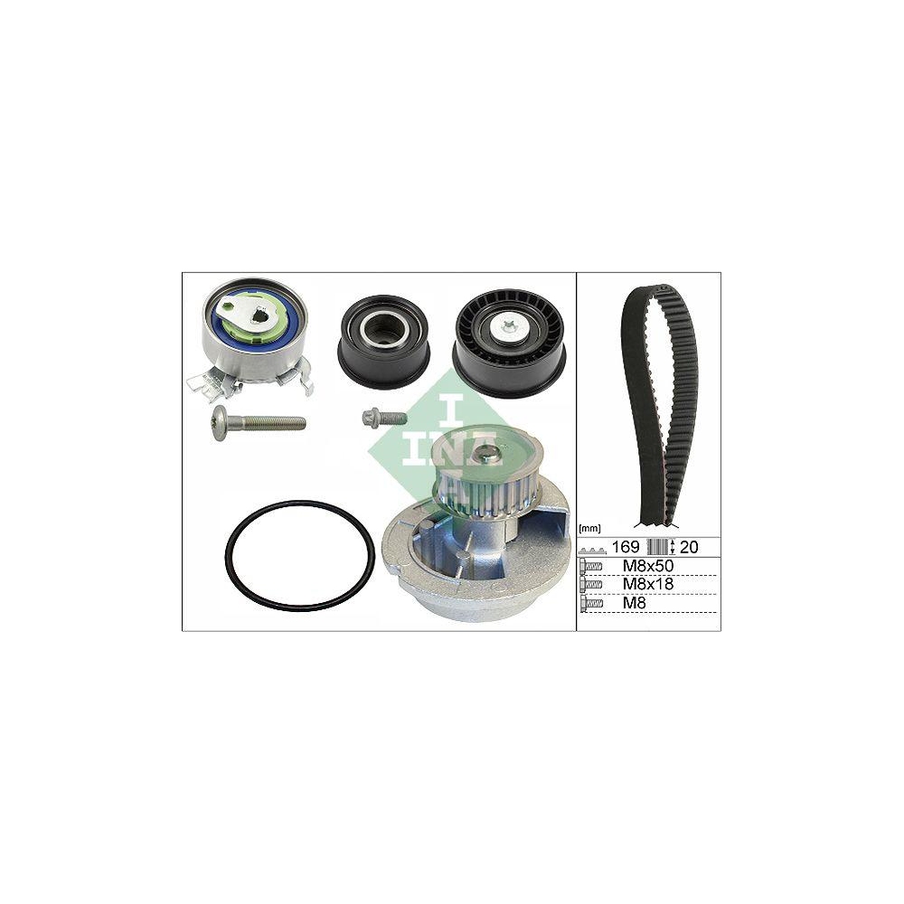 Wasserpumpe + Zahnriemensatz Schaeffler INA 530 0078 31 f&uuml;r OPEL VAUXHALL