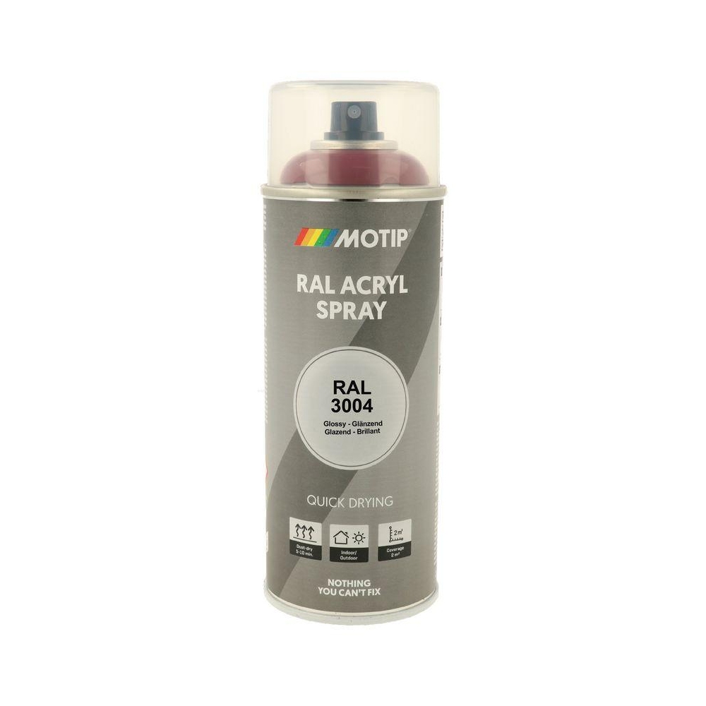 Lack MOTIP 07106 RAL 3004 purpurrot hochglanz 400 ml für