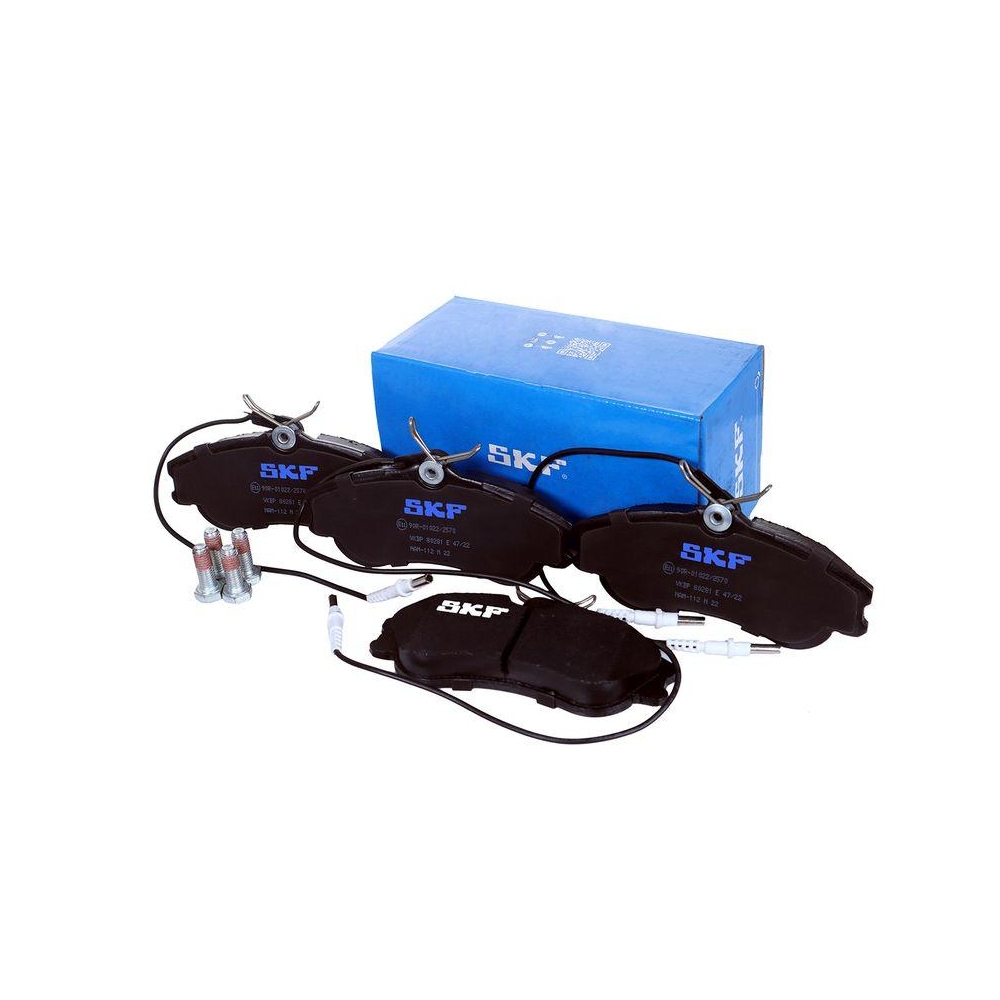 Bremsbelagsatz, Scheibenbremse SKF VKBP 80281 E f&uuml;r CITRO&Euml;N PEUGEOT, Vorderachse