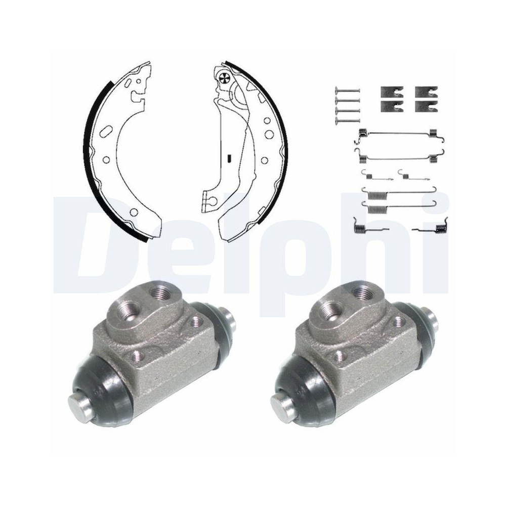 DELPHI KP940 Bremsbackensatz für, Hinterachse
