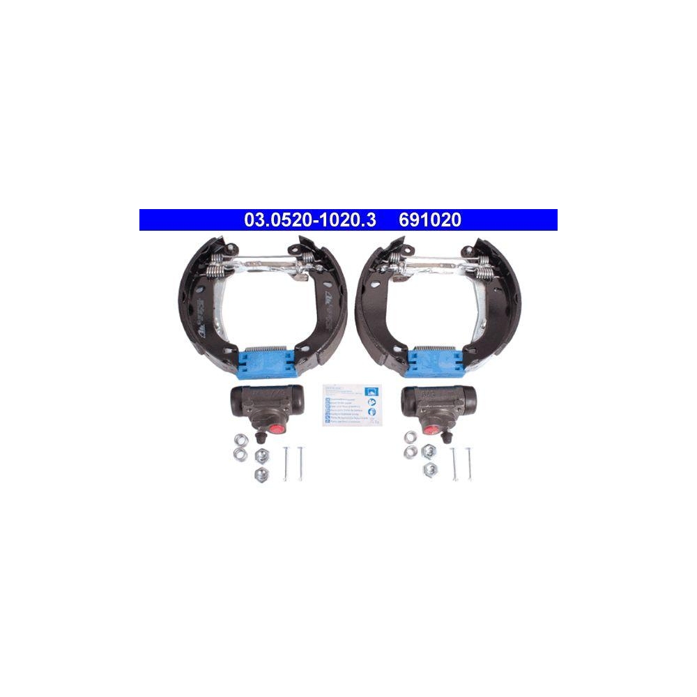 Bremsbackensatz ATE 03.0520-1020.3 Original ATE TopKit f&uuml;r RENAULT, Hinterachse