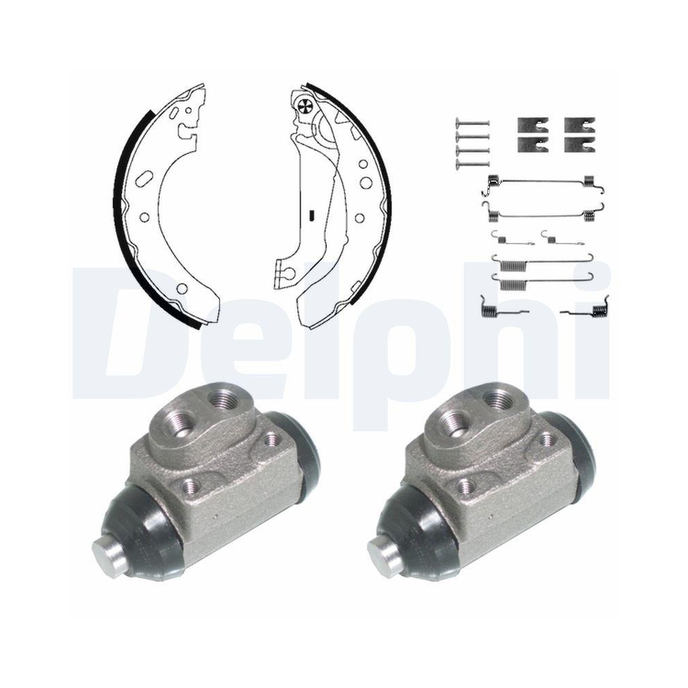 Bremsbackensatz DELPHI KP941 für, Hinterachse