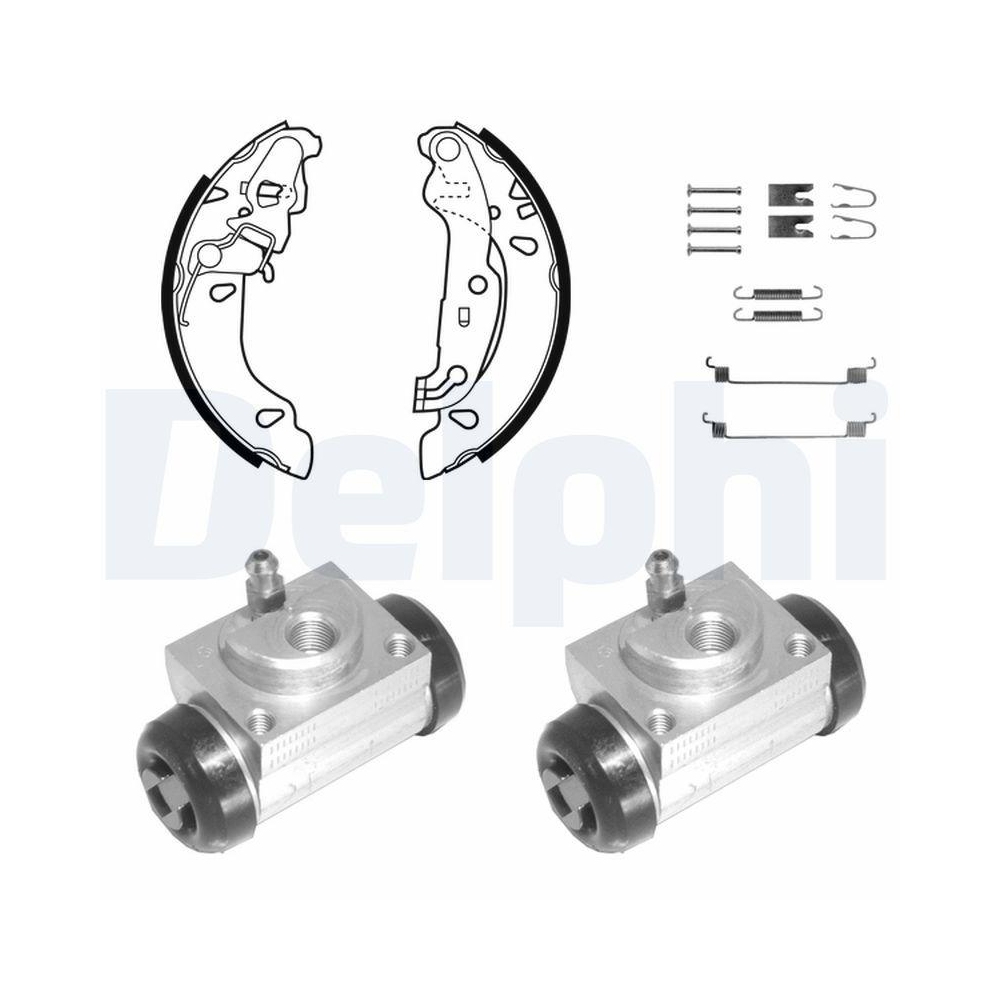 DELPHI KP1095 Bremsbackensatz f&uuml;r, Hinterachse