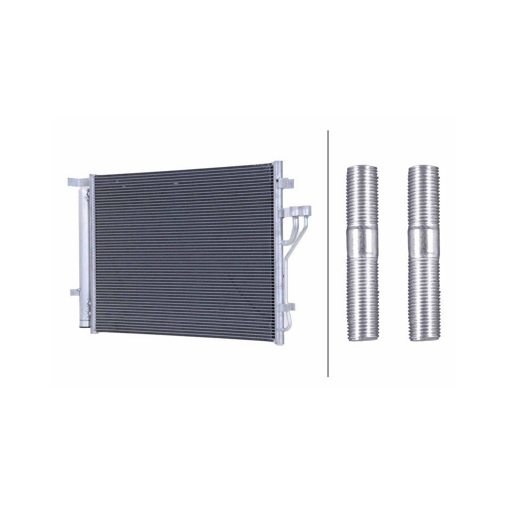HELLA Kondensator, Klimaanlage 8FC 366 220-721 >>> Easy2Fit <<< für HYUNDAI KIA