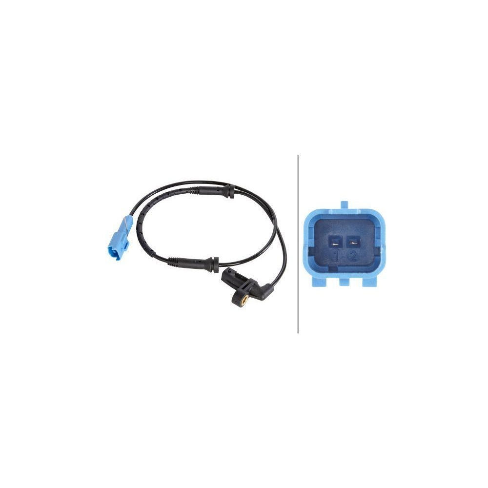 HELLA Sensor, Raddrehzahl 6PU 012 806-071 f&uuml;r CITRO&Euml;N PEUGEOT, Vorderachse