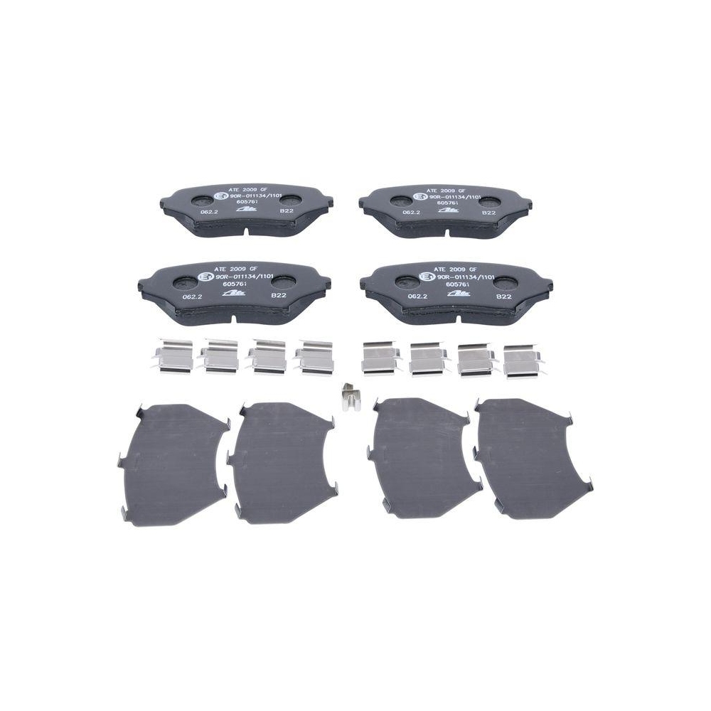 Bremsbelagsatz, Scheibenbremse ATE 13.0460-5761.2 f&uuml;r MAZDA, Vorderachse