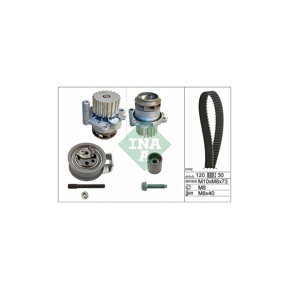 Wasserpumpe + Zahnriemensatz Schaeffler INA 530 0091 30 für AUDI SEAT SKODA VW