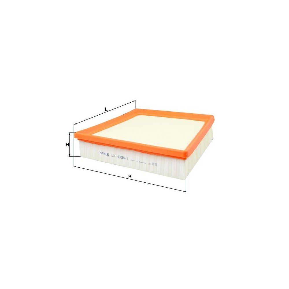 Luftfilter KNECHT LX 4335/1 für JAGUAR LAND ROVER, rechts