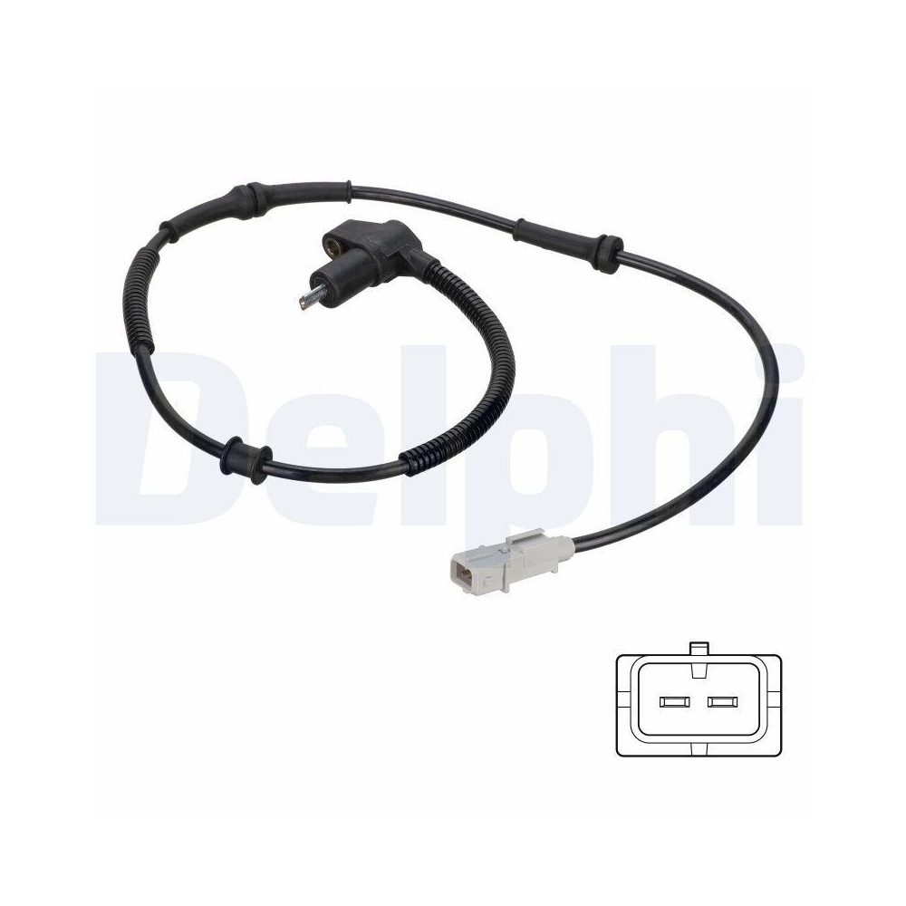 DELPHI SS20811 Sensor, Raddrehzahl f&uuml;r CITRO&Euml;N PEUGEOT, Hinterachse