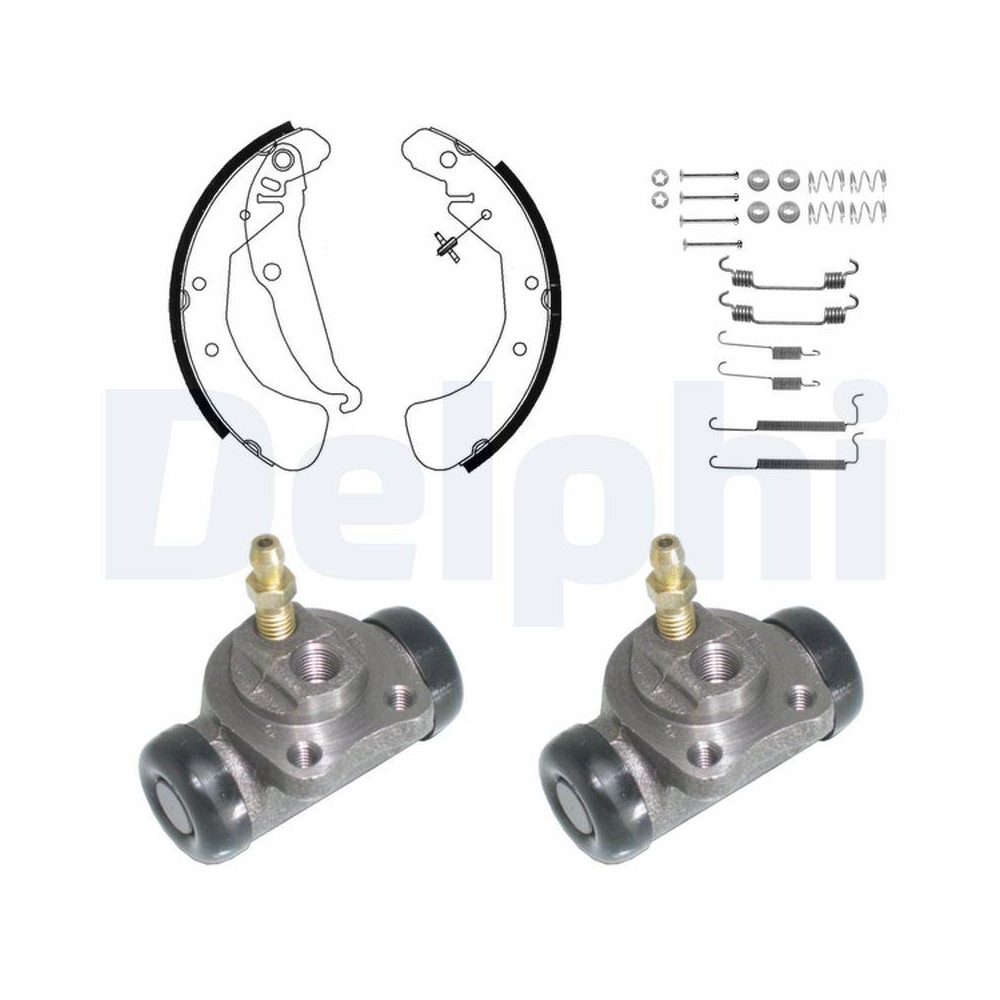 DELPHI KP942 Bremsbackensatz f&uuml;r, Hinterachse