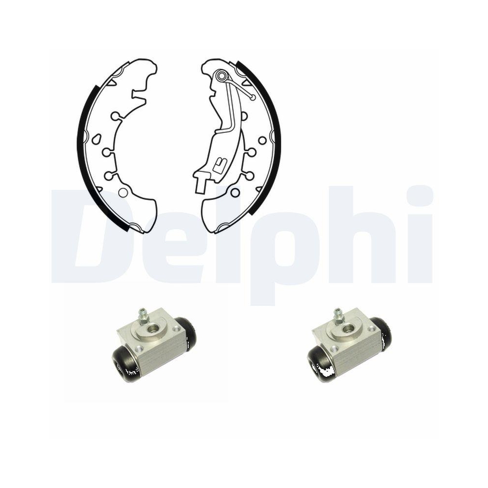 Bremsbackensatz DELPHI KP1099 für, Hinterachse