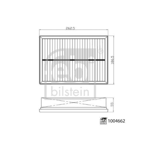 FEBI BILSTEIN 1004662 Luftfilter f&uuml;r CHERY OMODA JAECOO