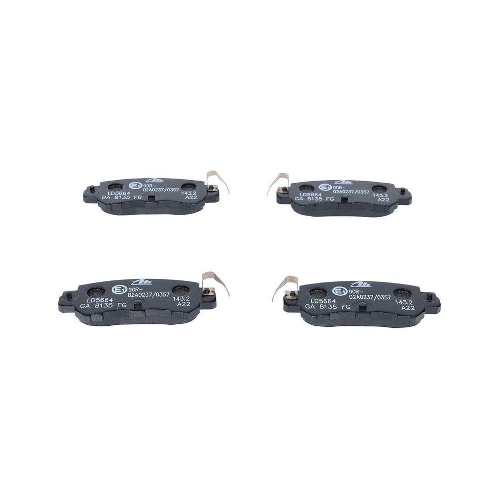 Bremsbelagsatz, Scheibenbremse ATE 13.0470-5664.2 ATE Ceramic f&uuml;r MAZDA