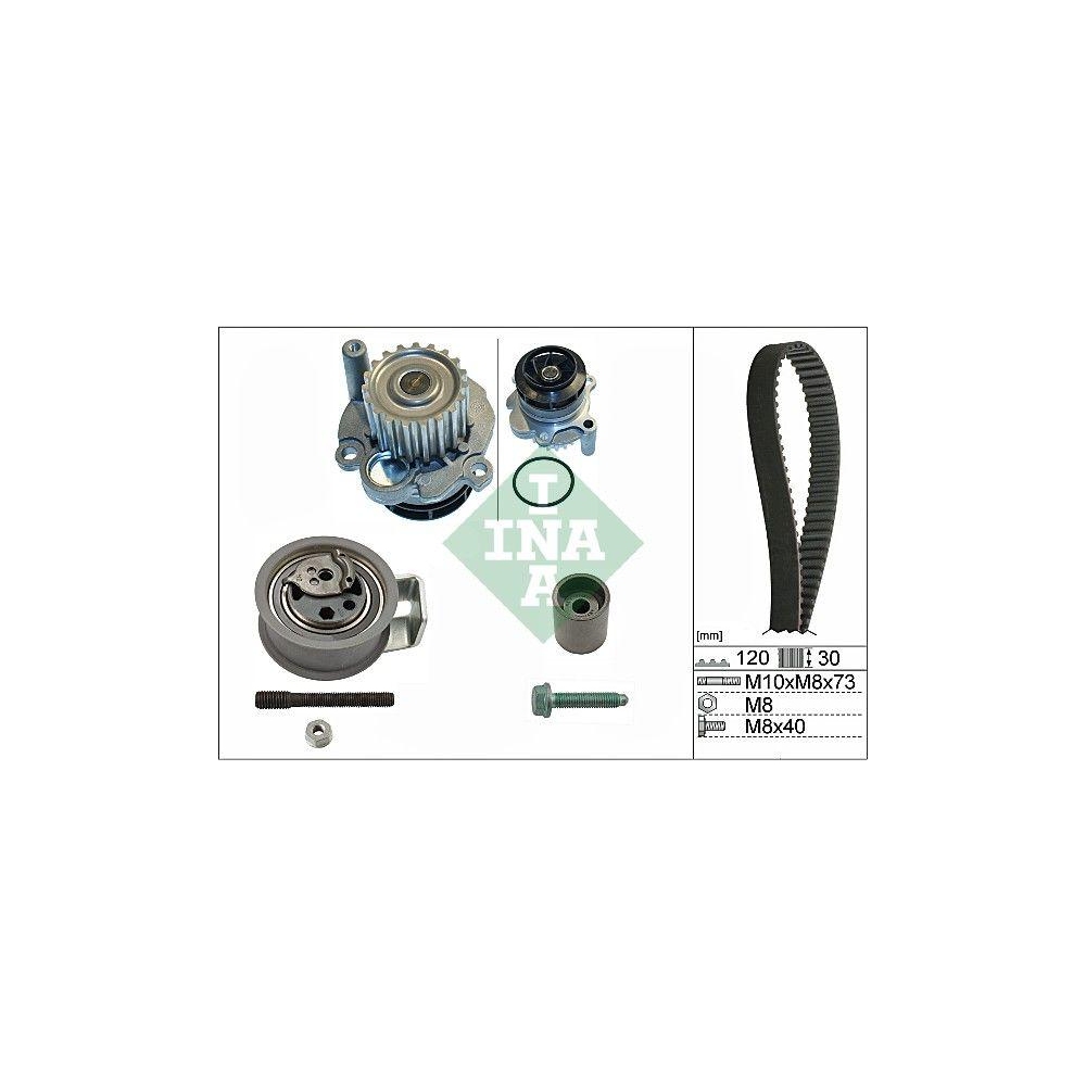 Wasserpumpe + Zahnriemensatz Schaeffler INA 530 0091 31 für AUDI FORD SEAT SKODA