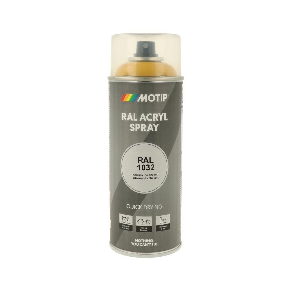 Lack MOTIP 07060 RAL 1032 ginstergelb hochglanz 400 ml für