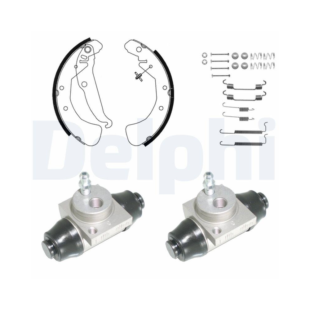 DELPHI KP943 Bremsbackensatz f&uuml;r, Hinterachse