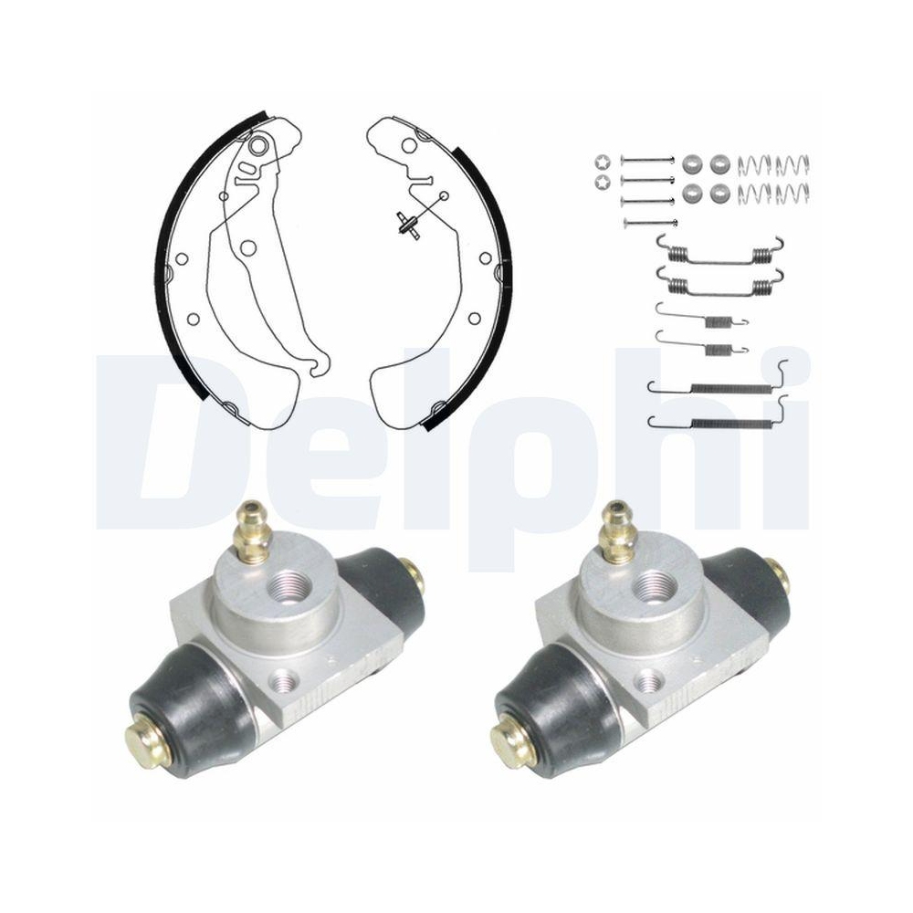 DELPHI KP1100 Bremsbackensatz für, Hinterachse