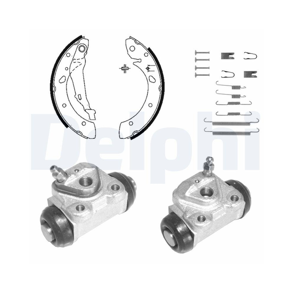 DELPHI KP1101 Bremsbackensatz f&uuml;r, Hinterachse