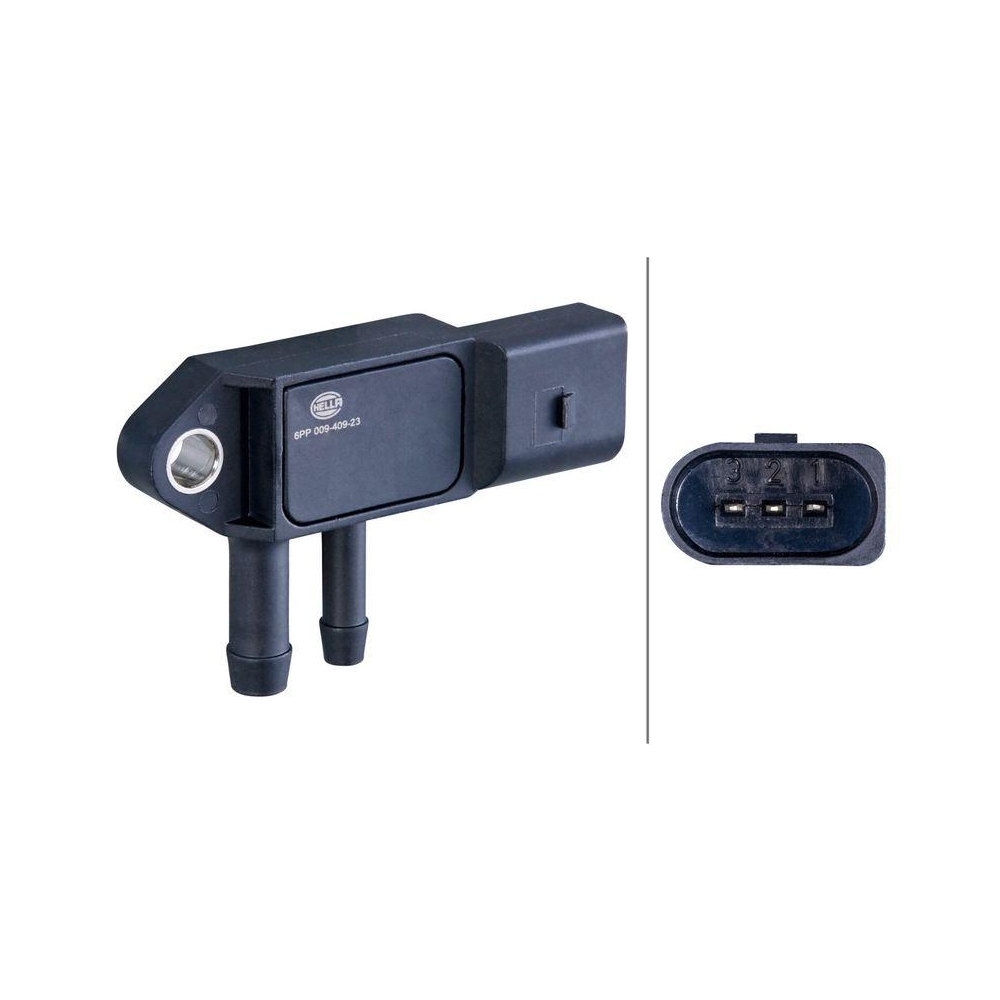 HELLA Sensor, Abgasdruck 6PP 009 409-231 f&uuml;r AUDI PORSCHE SEAT SKODA VW