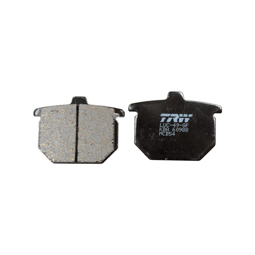 Bremsbelagsatz, Scheibenbremse TRW MCB54 Organic Allround f&uuml;r, Hinterachse