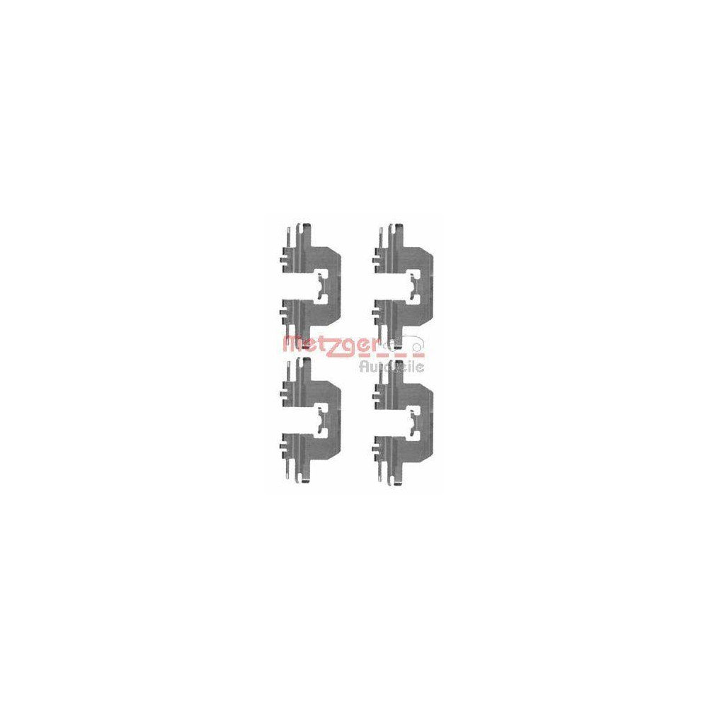 Zubeh&ouml;rsatz, Scheibenbremsbelag METZGER 109-1724 f&uuml;r, Hinterachse
