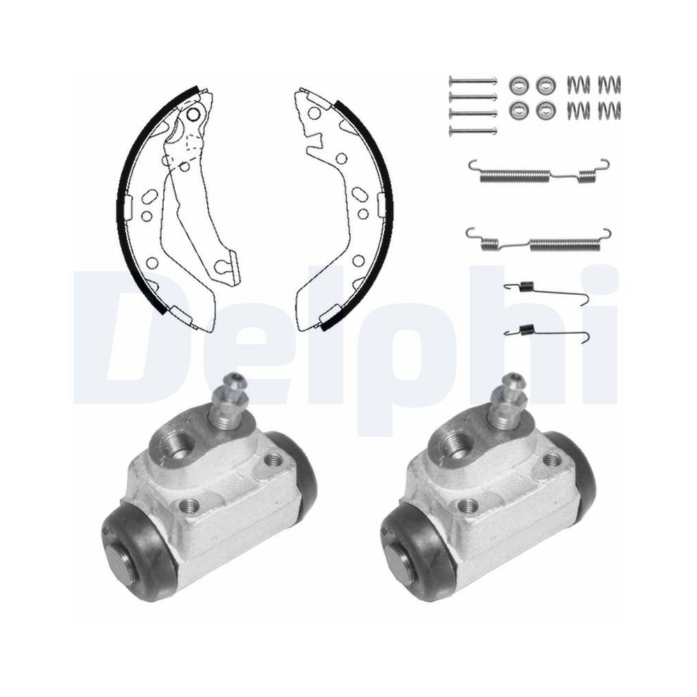 DELPHI KP1104 Bremsbackensatz für, Hinterachse