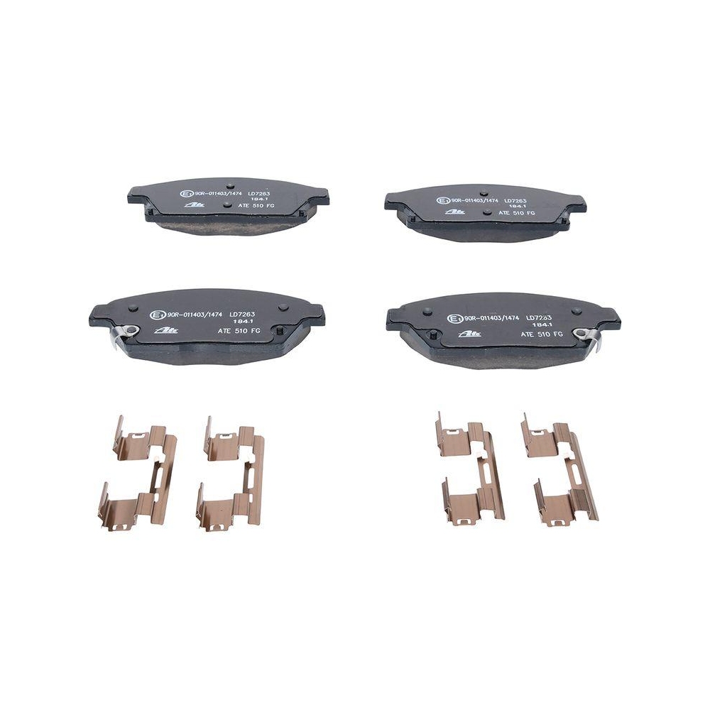 Bremsbelagsatz, Scheibenbremse ATE 13.0470-7263.2 ATE Ceramic für OPEL VAUXHALL