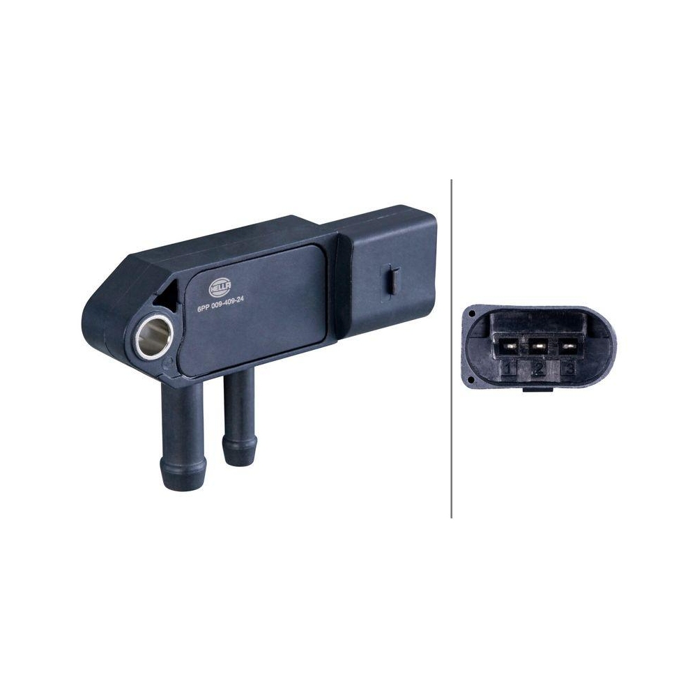 HELLA Sensor, Abgasdruck 6PP 009 409-241 f&uuml;r AUDI MITSUBISHI SKODA VW HITACHI