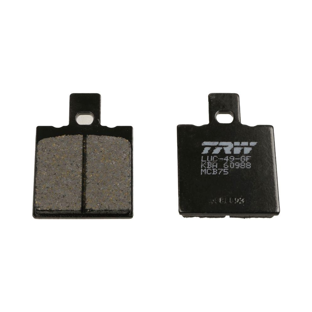 Bremsbelagsatz, Scheibenbremse TRW MCB75 Organic Allround f&uuml;r, Hinterachse